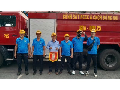 BAN QUẢN LÝ CHỢ ĐẦU MỐI NÔNG SẢN THỰC PHẨM DẦU GIÂY TÍCH CỰC THAM GIA HỘI THAO KIỂM TRA NGHIỆP VỤ PCCC VÀ CNCH NĂM 2026