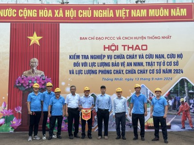 Chợ đầu mối Dầu Giây Tạo Dấu Ấn Đậm Nét Tại Hội Thao kiểm tra nghiệp vụ PCCC và cứu nạn, cứu hộ năm 2024